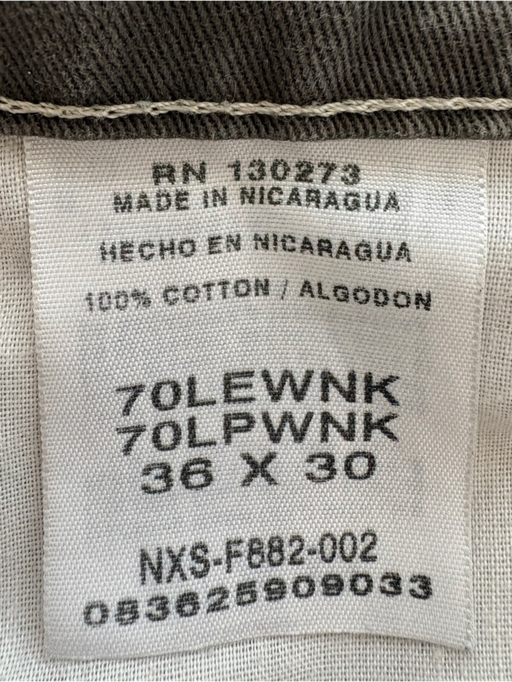 Vintage Wrangler Cargo Pants Men’s 36x30 Grey Cotton Twill Utility Workwear L - Picture 13 of 16